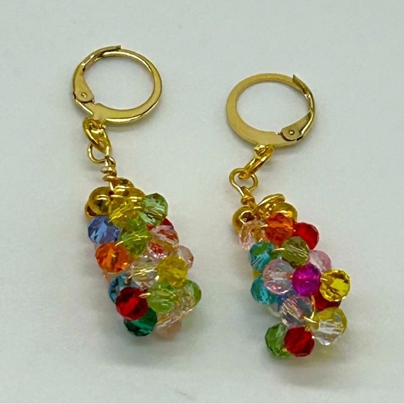 Handmade Jewelry - New multi color crystal wired handmade
Earrings